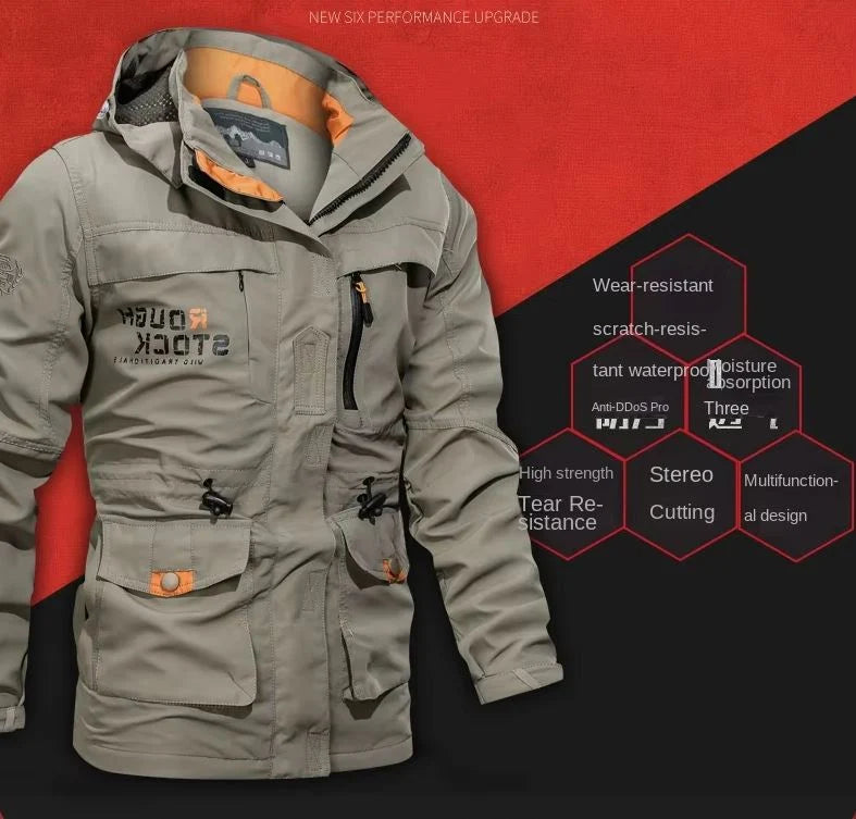 Bomber Jacket Lightweight Breathable Polyester-Cotton