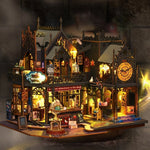 Book Nook Puzzle 3D Wooden LED Lighting Glue-Free Assembly