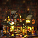 Book Nook Puzzle 3D Wooden LED Lighting Glue-Free Assembly