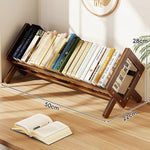Book Stand Bamboo Angled Display Foldable A-Frame Legs