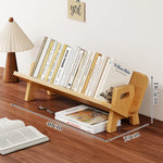 Book and Magazine Holder Bamboo Angled Non-Slip Rails