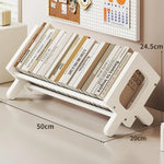 Book and Magazine Holder Bamboo Angled Non-Slip Rails