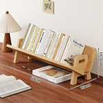 Book and Magazine Holder Bamboo Angled Non-Slip Rails