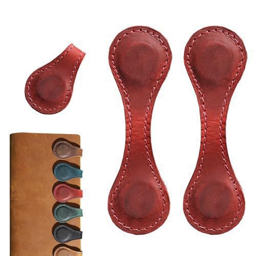 Bookmarks Genuine Leather Magnetic Set of 2