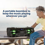 Boombox 60W Dual Subwoofers Bluetooth Streaming