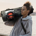 Boombox 60W Dual Subwoofers Bluetooth Streaming