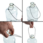 Bottle Lantern Kit Solar-Powered Amber LED 2-Piece Set