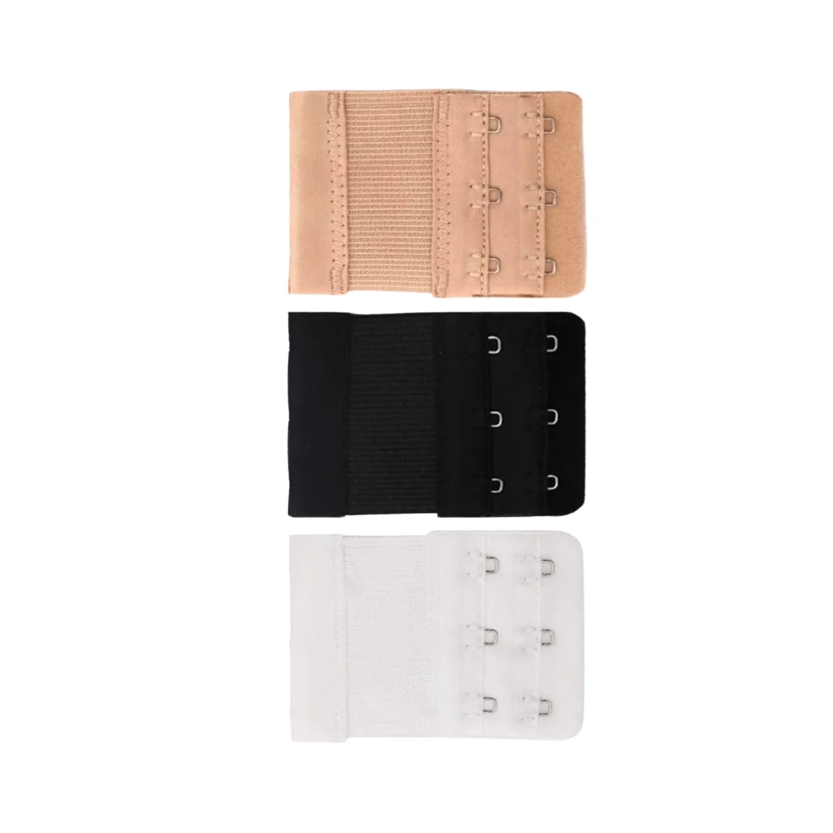 Bra Extender Elastic Stretch Panel Set of 3 in Neutral Colors