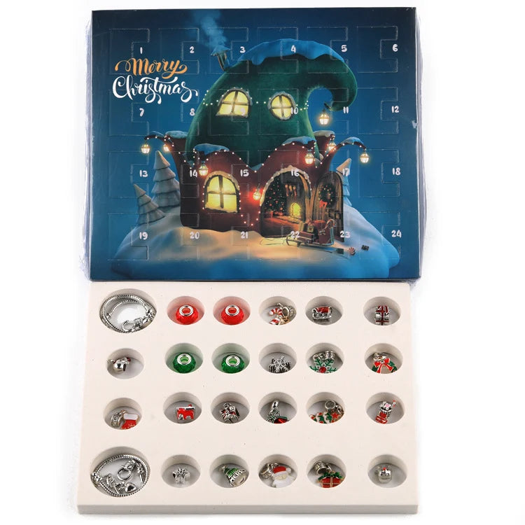Bracelet Advent Calendar DIY Beads & Charms 24-Day Countdown