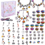 Bracelet Making Kit Adjustable Glass Beads & Charms