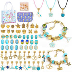 Bracelet Making Kit Adjustable Glass Beads & Charms