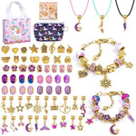 Bracelet Making Kit Adjustable Glass Beads & Charms