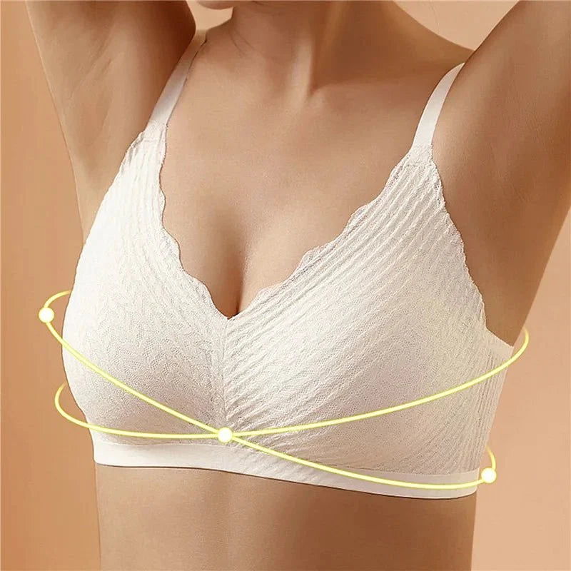 Bralette Wire-Free Seamless Breathable Stretch Fabric