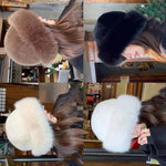Bucket Hat Faux Fur Warm Stretch Fit