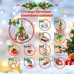 Building Block Advent Calendar 24-Day Christmas Village Theme