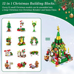 Building Block Advent Calendar 24-Day Christmas Village Theme