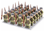 Building Block Figure Set 21 Pieces With Accessories