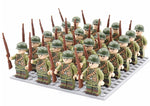 Building Block Figure Set 21 Pieces With Accessories