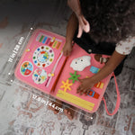 Busy Book Felt Fabric 8 Interactive Pages Montessori Life Skills Activities