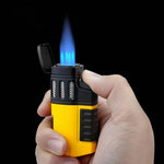 Butane Torch Lighter 4-Jet Windproof Refillable