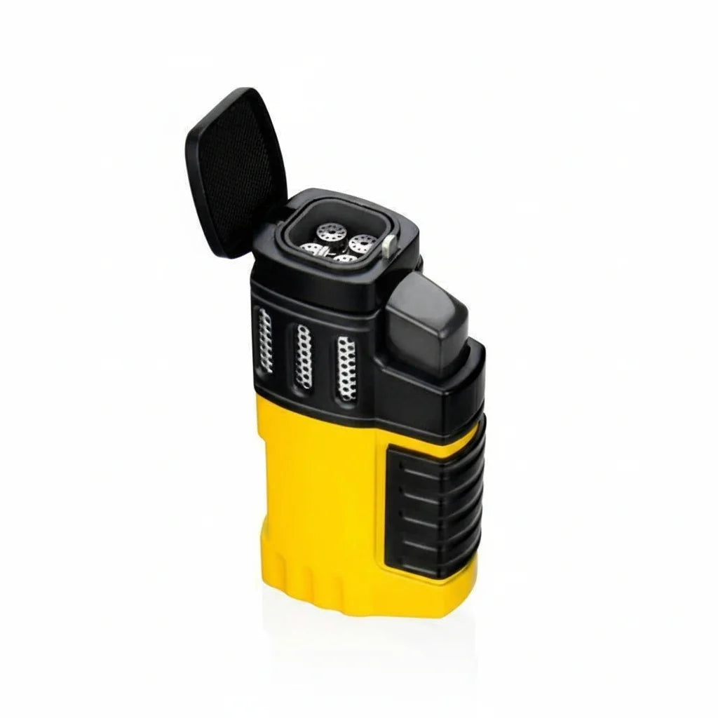 Butane Torch Lighter 4-Jet Windproof Refillable