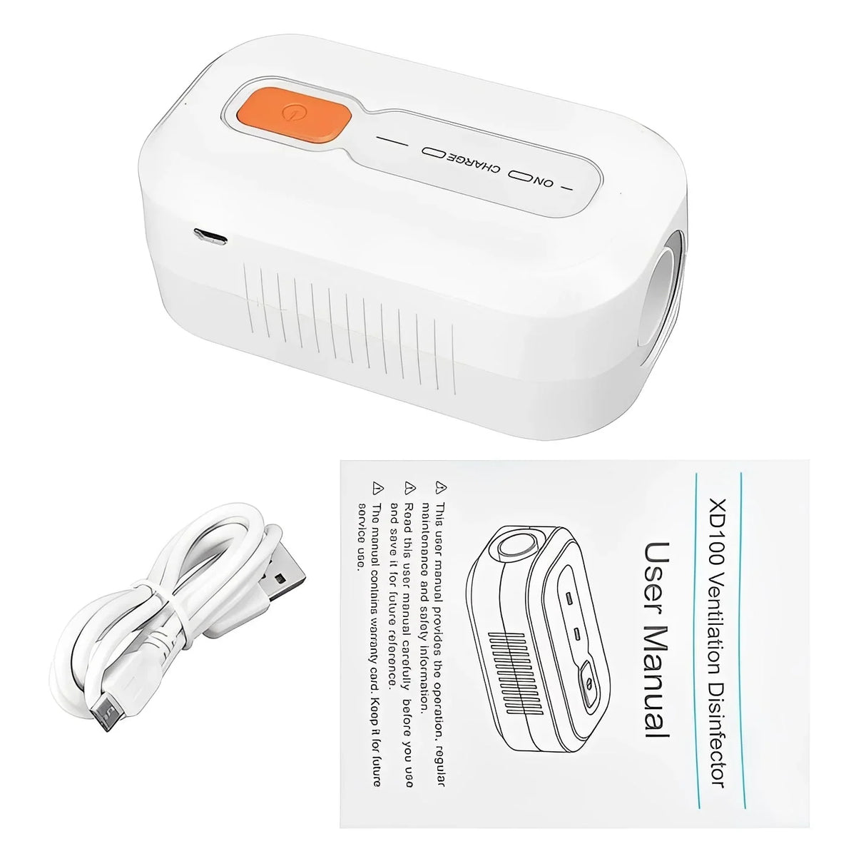 CPAP Cleaner Ozone Sanitizing 30-Minute Cycle USB Rechargeable