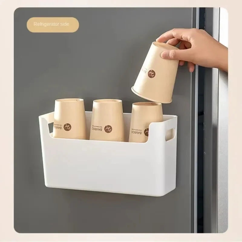 Cabinet Door Organizer Shelf Adhesive Mount No-Drill Plastic