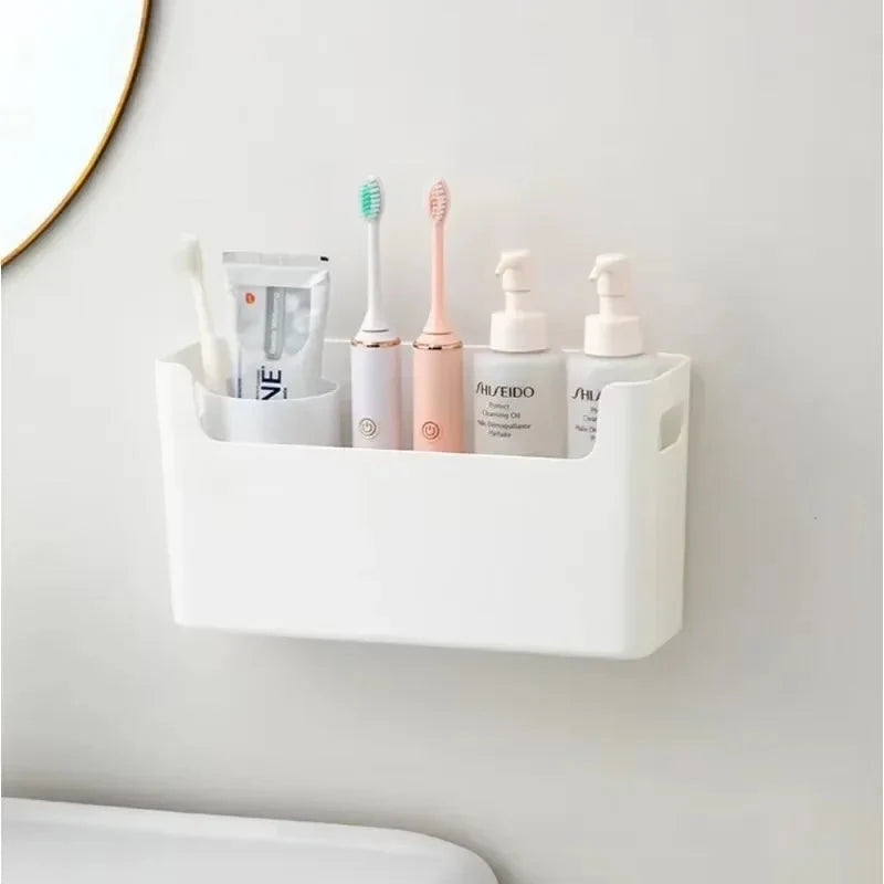 Cabinet Door Organizer Shelf Adhesive Mount No-Drill Plastic