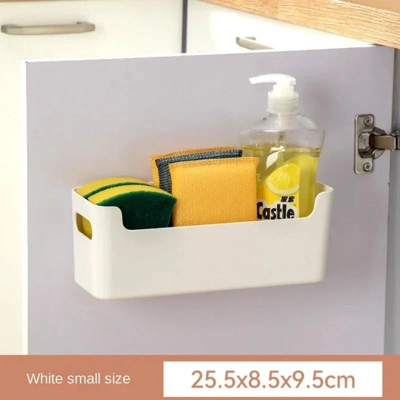 Cabinet Door Organizer Shelf Adhesive Mount No-Drill Plastic