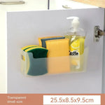 Cabinet Door Organizer Shelf Adhesive Mount No-Drill Plastic