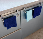 Cabinet Door Towel Holder Stainless Steel No-Install Hanging Design