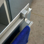 Cabinet Door Towel Holder Stainless Steel No-Install Hanging Design