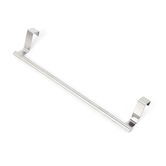 Cabinet Door Towel Holder Stainless Steel No-Install Hanging Design