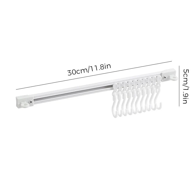 Cabinet Hooks Adjustable Sliding Drill-Free Installation