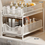 Cabinet Organizer Pull-Out Mesh Drawers Powder-Coated Steel