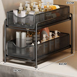 Cabinet Organizer Pull-Out Mesh Drawers Powder-Coated Steel