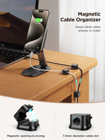 Cable Management Clips Magnetic Adhesive Set of 12