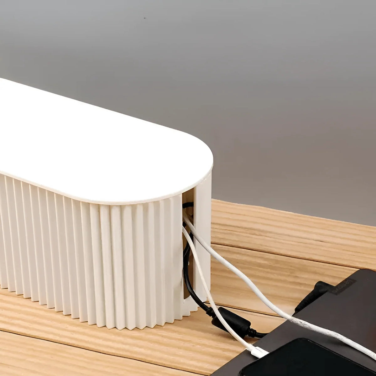 Cable Organizer Box Plastic Compact Clutter-Free Storage