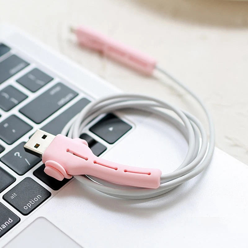 Cable Organizer Clip Soft Silicone Tangle-Free 1.5 Inch