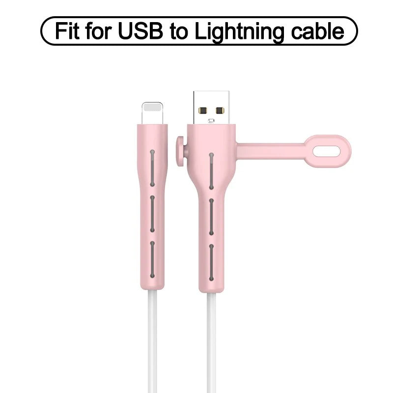 Cable Organizer Clip Soft Silicone Tangle-Free 1.5 Inch