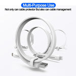 Cable Organizer Clip Soft Silicone Tangle-Free 1.5 Inch
