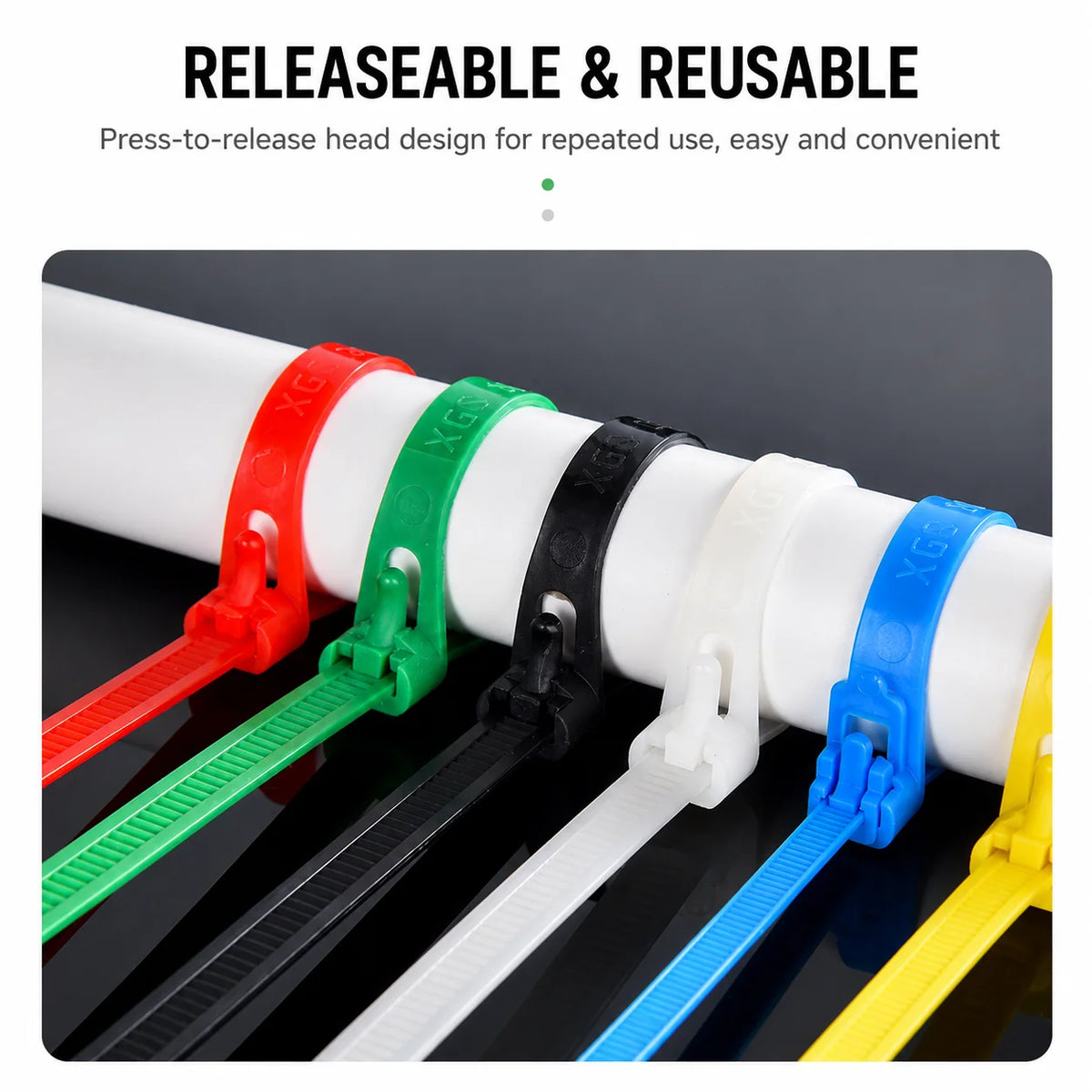 Cable Ties Nylon Reusable Self-Locking