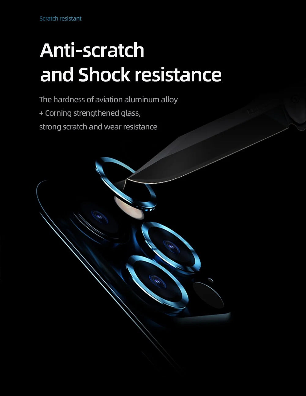 Camera Lens Protector Scratch-Resistant Glass Set of 3
