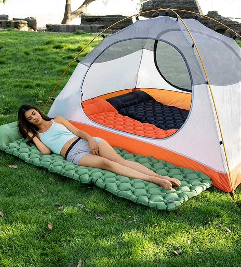 Camping Air Mattress Ultralight Honeycomb Quick Inflate