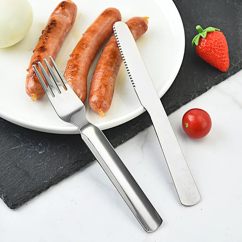Camping Cutlery Set Foldable 4-In-1 Stainless Steel
