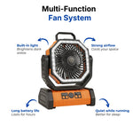 Camping Fan 3-in-1 LED Light & USB Power Bank