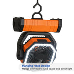 Camping Fan 3-in-1 LED Light & USB Power Bank