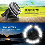 Camping Fan LED Light Battery Powered