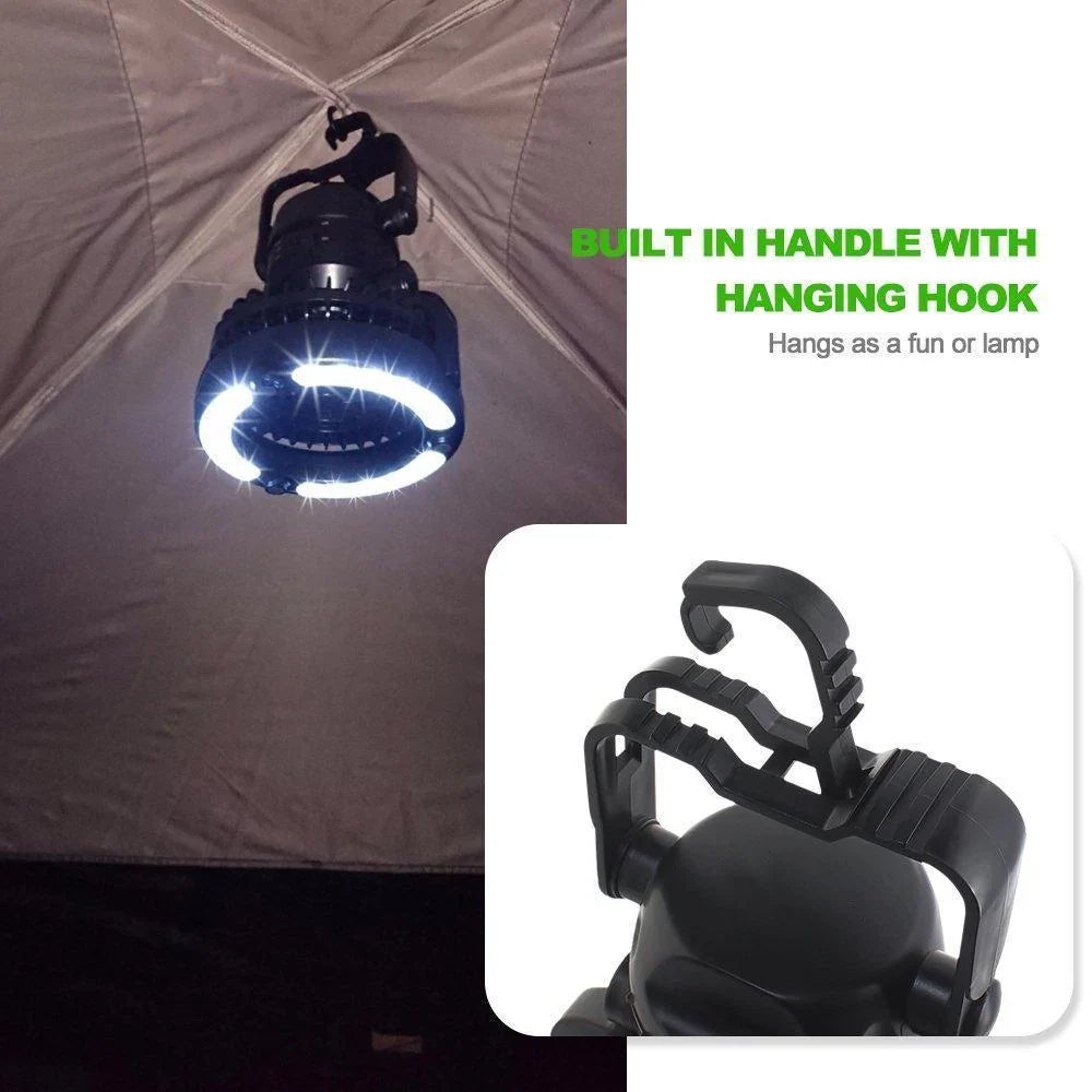 Camping Fan LED Light Battery Powered