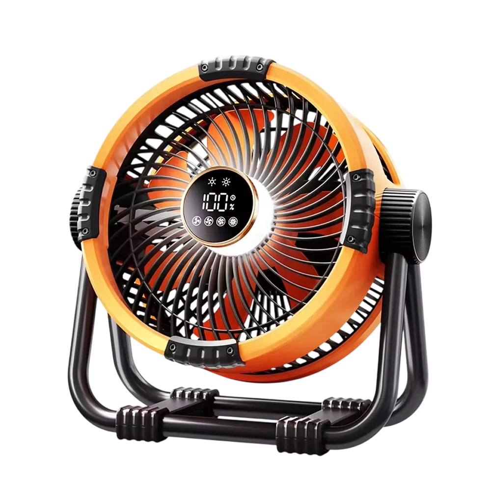 Camping Fan Turbo Airflow LED Light & USB-C Power Bank